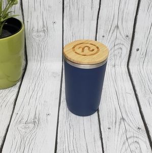 NWOT* LEEDS  Vacuum Tumbler w/ FSC Bamboo lid, 14oz